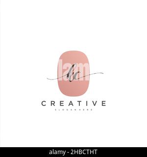KC anfängliche Handschrift minimalistische geometrische Logo Vorlage Vektor-Kunst, Logo für Business-Schönheit, Mode und andere Kunst Stock Vektor