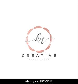 KU anfängliche Handschrift minimalistische geometrische Logo Vorlage Vektor-Kunst, Logo für Business-Schönheit, Mode und andere Kunst Stock Vektor