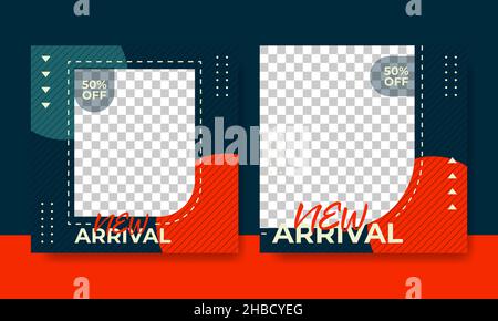 Flyer oder Social Media Post Vorlage Mode Verkauf themed Stock Vektor