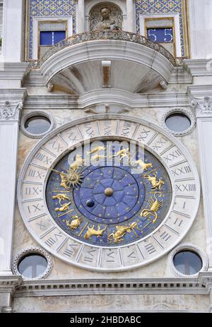 Markusturm, Markusplatz, Venedig (Venedig), Region Venetien, Italien Stockfoto