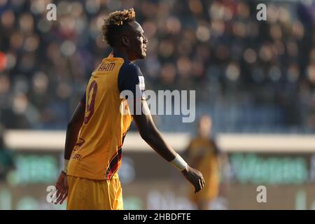 Gewiss Stadium, Bergamo, Italien, 18. Dezember 2021, Tammy Abraham (AS Roma) während des Spiels Atalanta BC gegen AS Roma - italienische Fußballserie A Stockfoto