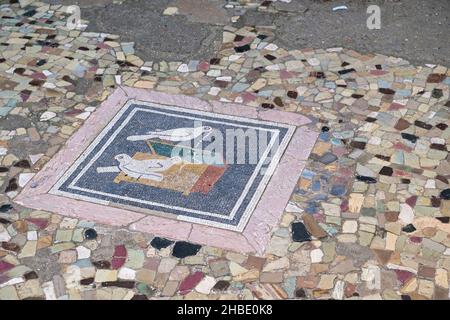 Das Haus des Faun war eines der größten und beeindruckendsten Privathäuser in Pompeji, Italien, und beherbergte viele große Kunstwerke Stockfoto