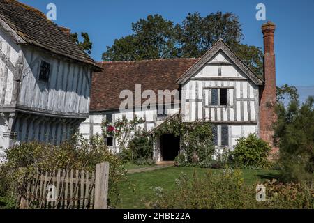 Alte Tudor-Gebäude aus der Vergangenheit Stockfoto