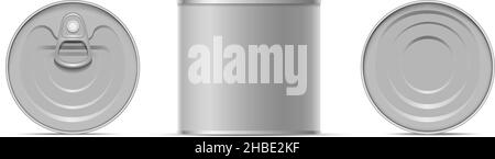 Metallic-Dose verpackt Stock Vektor