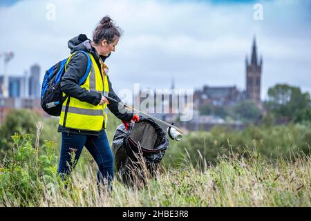 Müllernte in Schottland Stockfoto