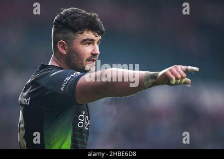 Sammy Arnold von Connacht in Aktion während des European Rugby Champions Cup-Spiels im Mattioli Woods Welford Road Stadium, Leicester. Bilddatum: Sonntag, 19. Dezember 2021. Stockfoto