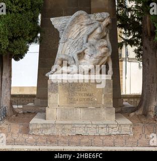 Kriegsdenkmal in der Stadt Ubeda, Provinz Jaén, Andalusien, Spanien Stockfoto