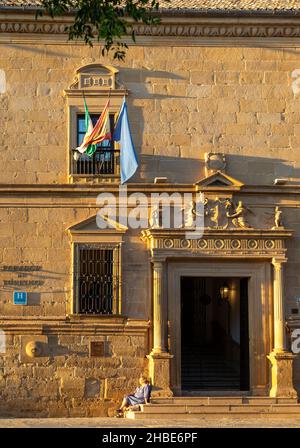 Außenansicht des Parador-Hotelgebäudes, Plaza Vázquez de Molina, Ubeda, Spanien Stockfoto