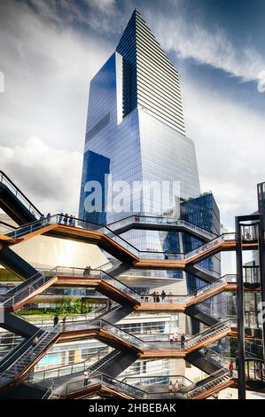 Hudson Yard mit dem Schiff, Manhattan, New York City Stockfoto