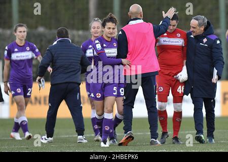 Formello, Italien. 19th Dez 2021. ACF Fiorentina Team am zweiten Tag der Coppa Italia Group F zwischen S.S. Lazio und ACF Fiorentina am 19. Dezember 2021 im Stadio Mirko Fersini, Formello Italien. Kredit: Unabhängige Fotoagentur/Alamy Live Nachrichten Stockfoto