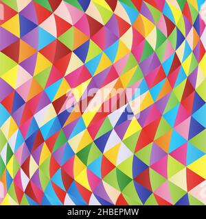 Abstrakter mehrfarbiger geometrischer Vektorhintergrund Stock Vektor