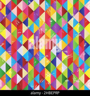 Abstrakte Kunst mehrfarbige geometrische Vektor-Hintergrund Stock Vektor