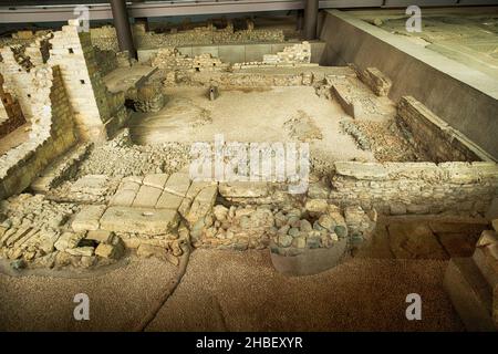 Archäologisches Museum Hatay:Es ist ein Museum mit vielen Mosaiken aus der römischen Zeit. Antiochia Mosaic Museum mit der größten Anzahl von Mosaic Stockfoto