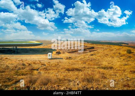 GobekliTepe in Sanliurfa, Türkei. Die antike Stätte von Gobekli Tepe ist der älteste Tempel der Welt. UNESCO-Weltkulturerbe. Stockfoto