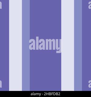 Lila Streifen sehr peri Farbe des Jahres nahtlose Vektor-Muster. Bunte Trend Ton in Ton Textur Leinen Streifen Stoff Effekt Hintergrund. Stock Vektor