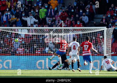 Granada, Spanien. Kredit: D. 19th Dec, 2021. Jorge Molina (Granada) Fußball/Fußball : Spanisches 'La Liga Santander'-Spiel zwischen Granada CF 4-1 RCD Mallorca im Nuevo Los Carmenes in Granada, Spanien. Quelle: D .Nakashima/AFLO/Alamy Live News Stockfoto