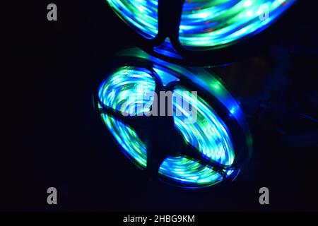 Reflektieren Sie den Lichtkreis Stockfoto