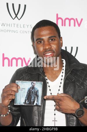 Jason Derulo feiert die Veröffentlichung seiner neuen Single 'Don't Wanna Go Home' im Whiteley's Shopping Centre in Queensway, London. Stockfoto