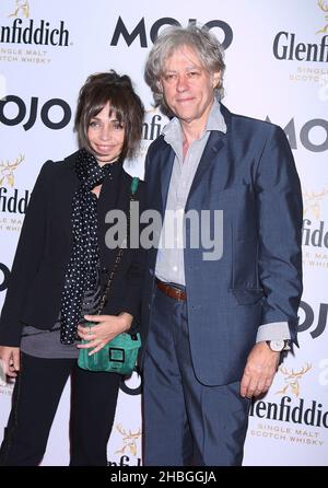 Bob Geldof kommt bei den Mojo Awards in der Brauerei am 21,2011. Juli in London an. Stockfoto