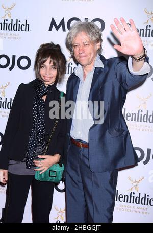 Bob Geldof kommt bei den Mojo Awards in der Brauerei am 21,2011. Juli in London an. Stockfoto