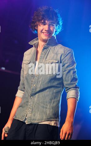 Liam Payne von One Direction tritt live im G-A-Y Heaven in London auf. Stockfoto