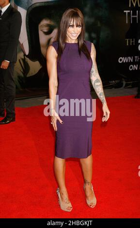 Jodie Marsh kommt zur britischen Premiere von Michael Jackson: The Life of an Icon im Empire Cinema am Leicester Square im Zentrum von London. Stockfoto