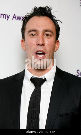 Christian O'Connell nimmt an den Sony Radio Academy Awards im Grosvenor House Hotel im Zentrum von London Teil. Stockfoto