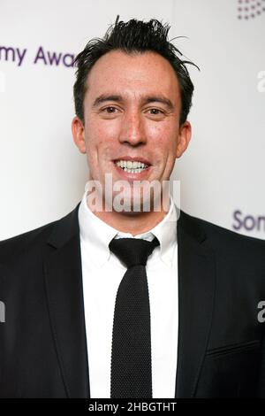 Christian O'Connell nimmt an den Sony Radio Academy Awards im Grosvenor House Hotel im Zentrum von London Teil. Stockfoto