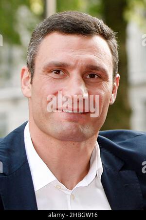 Vitali Klischko bei der britischen Klitschko-Premiere im Empire am Leicester Square in London. Stockfoto