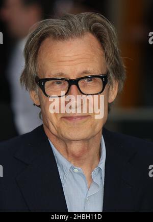 Bill Nighy kommt zur britischen Premiere von Total Recall im Vue West End, London. Stockfoto