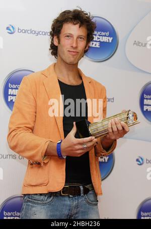 Sam Lee bei der Ankunft bei den Mercury Prize „Alben des Jahres“ Nominierungen bei Covent Garden in London. Stockfoto