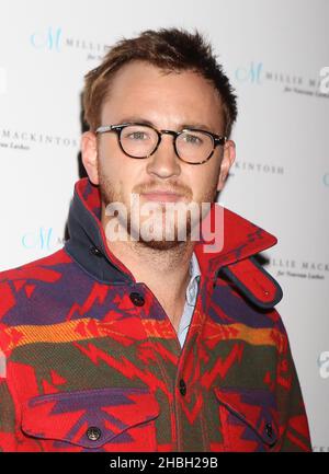 Francis Boulle besucht Millie Mackintoshs „Made in Chelsea“-Star bei der Eyelash Range Launch mit der Nouveau Beauty Group im Sanctum Hotel, Soho in London. Stockfoto