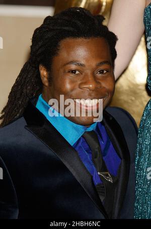 Ade Adepitan bei den British Academy Games Awards im Hilton Hotel, Park Lane in London. Stockfoto