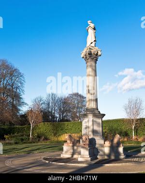 dh Duthie Park ABERDEEN SCOTLAND Parks Hygeia-Denkmal-Statue Stockfoto