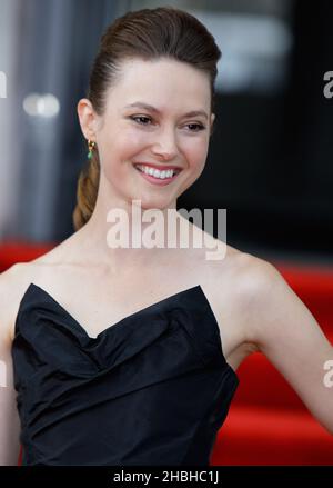 Lydia Wilson bei der Weltpremiere von About Time im Somerset House in London. Stockfoto