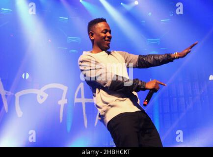 Kendrick Lamar tritt beim iTunes Festival im Roundhouse in London auf. Stockfoto