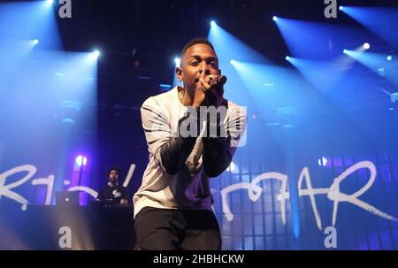 Kendrick Lamar tritt beim iTunes Festival im Roundhouse in London auf. Stockfoto