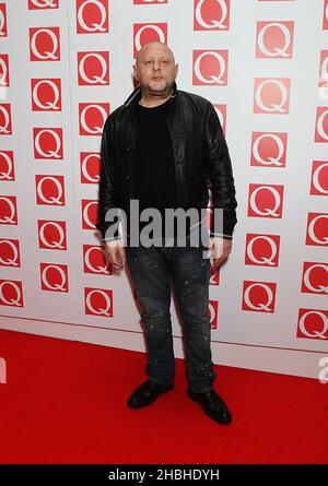 Shaun Ryder von The Happy Mondays nimmt an den Q Awards im Grosvenor House Hotel in London Teil. Stockfoto