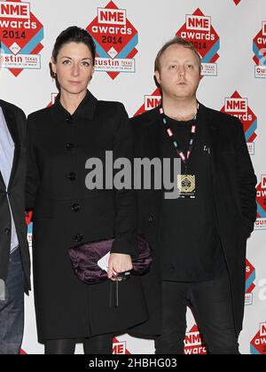 Mary McCartney und James McCartney bei der Teilnahme an den NME Awards an der Brixton Academy 02 in London. Stockfoto