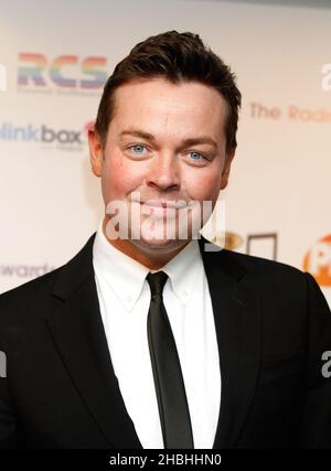 Stephen Mulhern nimmt an den Radio Academy Awards im Grosvenor House Hotel in London Teil. Stockfoto