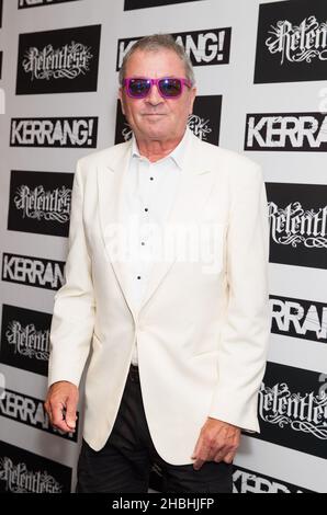 Ian Gillan von Deep Purple bei den Relentless Kerrang Awards beim Troxy in London. Stockfoto