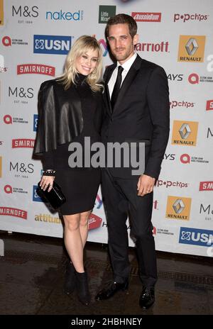 Kimberly Wyatt und Max Rogers bei den Attitude Awards in Whitehall im Zentrum von London. Stockfoto