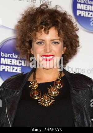 Annie Mac nimmt an den Barclaycard Mercury Prize Awards im Roundhouse in London Teil. Stockfoto