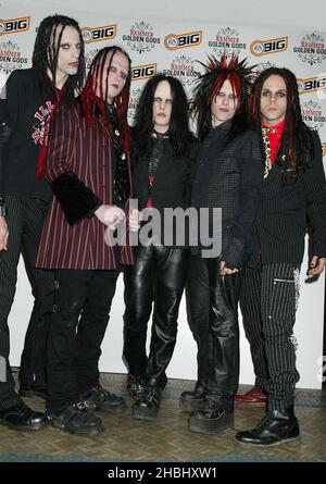 Murderdolls kommen bei den Metal Hammer Golden God Awards im Kentish Town Forum London an Stockfoto