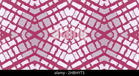 Aquarellmosaik. Abstraktes geometrisches ethnisches Ornament. Stockfoto