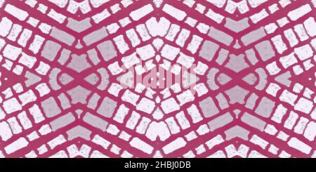 Aquarellmosaik. Abstraktes geometrisches ethnisches Ornament. Stockfoto