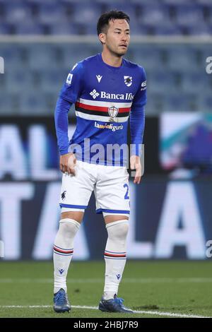 Genua, Italien. 19th Dez 2021. Maya Yoshida (UC Sampdoria) während des Spiels UC Sampdoria gegen FC Venezia, italienische Fußballserie A in Genua, Italien, Dezember 19 2021 Quelle: Independent Photo Agency/Alamy Live News Stockfoto