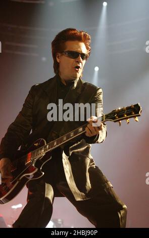 DURAN Duran treten live auf der Bühne der Wembley Arena in London auf. Stockfoto