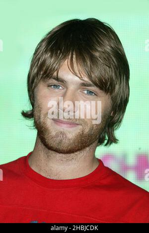 Brian McFadden unterzeichnet Solo-Single 'Real to Me' in der HMV Oxford Street, London. Stockfoto