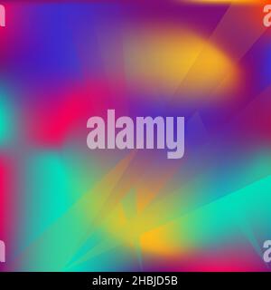 Abstrakte Unschärfe fließende Formen Wellenmuster, verschwommener welliger Trendhintergrund. Neon Gradient Textur Grafik Design Vektor Vorlage. Kopieren Sie Space Poster layou Stock Vektor